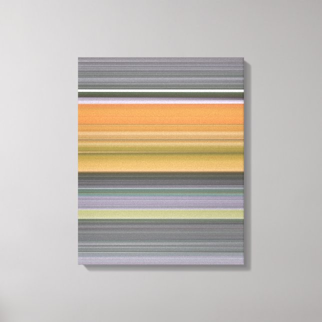 Impressão Em Tela Abstrato nº 1: Amarelo e cinza (Frente)