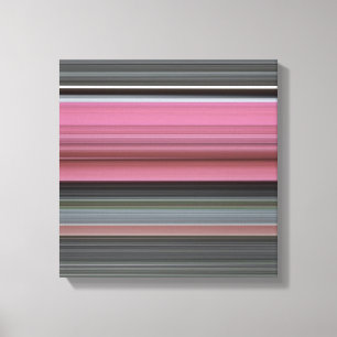 Impressão Em Tela Abstrato nº 1: Rosa e cinza