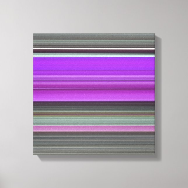 Impressão Em Tela Abstrato nº 1: Roxo e cinza (Frente)