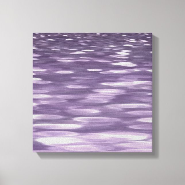 Impressão Em Tela Abstrato nº 1: Shimmer ultra violeta (Frente)
