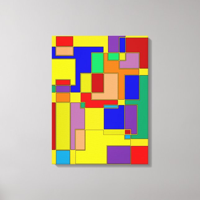 Impressão Em Tela Abstrato nº 26 (Frente)