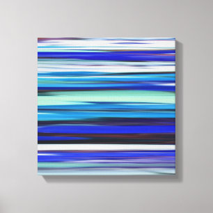 Impressão Em Tela Abstrato nº 2: borrão azul