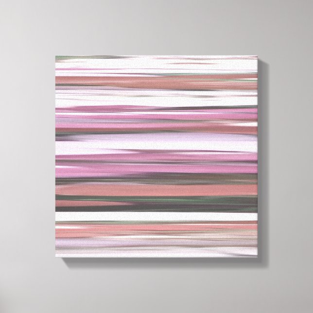 Impressão Em Tela Abstrato nº 2: borrão rosa (Frente)