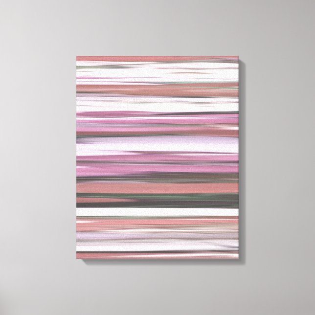 Impressão Em Tela Abstrato nº 2: borrão rosa (Frente)