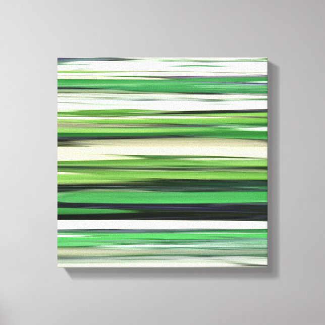 Impressão Em Tela Abstrato nº 2: borrão verde (Frente)