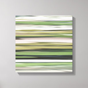 Impressão Em Tela Abstrato nº 2: borrão verde-oliva