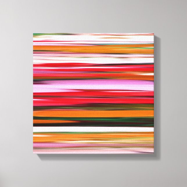 Impressão Em Tela Abstrato nº 2: Desfoque laranja (Frente)