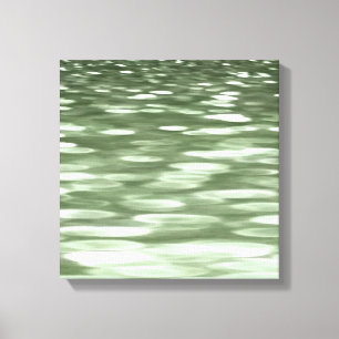 Impressão Em Tela Abstrato nº 3: borrão verde-oliva