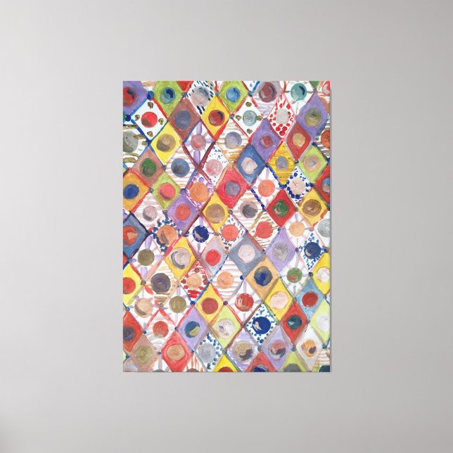 Impressão Em Tela Abstrato nº 4 brinca como crianças Pintura (Frente)