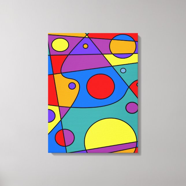 Impressão Em Tela Abstrato nº 71 (Frente)