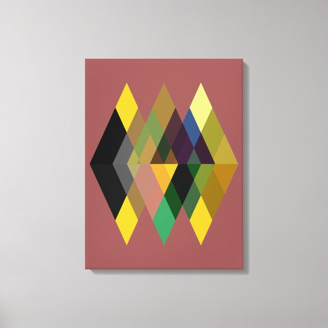 Impressão Em Tela Abstrato nº 726 (Frente)