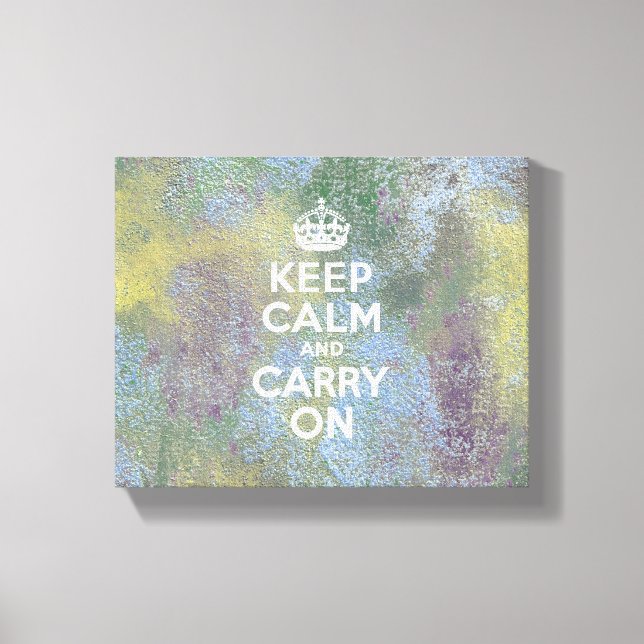Impressão Em Tela Abstrato Pastéis mantêm calma (Frente)