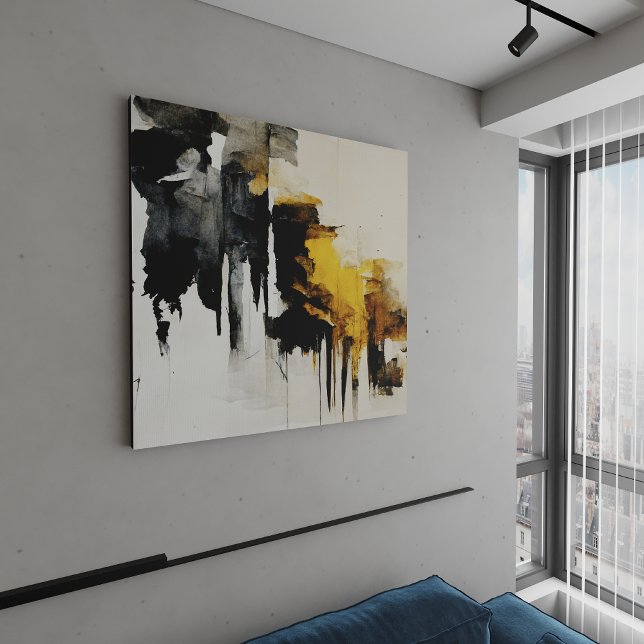 Impressão Em Tela Abstrato pintando "Overlook of the Wind". Lona (Criador carregado)