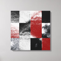 Abstrato Red Black Stone Finage Trabalho de arte