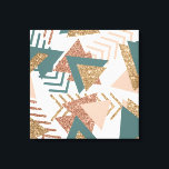 Impressão Em Tela abstrato retroativo 80s | Paleta verde e Dourada d<br><div class="desc">#abstractart Vintage abraçou a moderna abstrato geométrica geométrica-arte em uma paleta de ouro verde e colecionada nos anos 70, com um sotaque de ouro rosa moderno celebrando os anos 1990 e 1980 com gráficos retrorreflectores totalmente incríveis. O estilo Memphis aleatório dos anos 80 e 90 incluiu padrões descontinuados de ziguezags...</div>