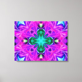 Impressão Em Tela Abstrato Roxo