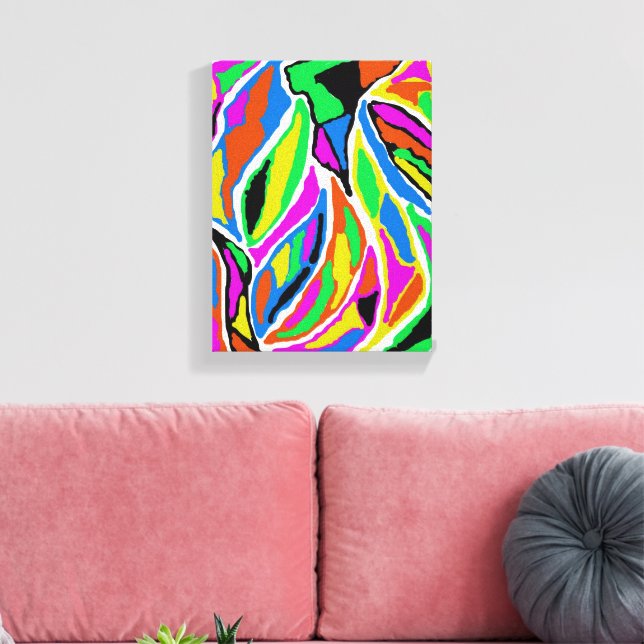Impressão Em Tela Abstrato Rústico (Insitu(Sala de estar))