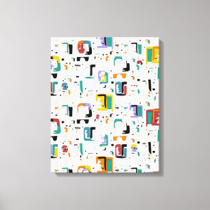 Impressão Em Tela Abstrato tribal maya antigo padrão 1
