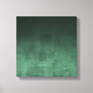 Impressão Em Tela Abstrato Verde-Escuro