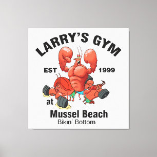 Impressão Em Tela Academia do Larry na Praia de Mexilhão