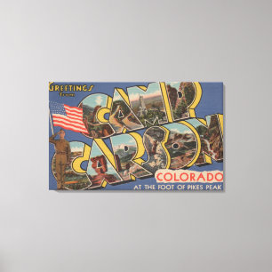 Impressão Em Tela Acampamento Carson, Colorado - pico dos piques