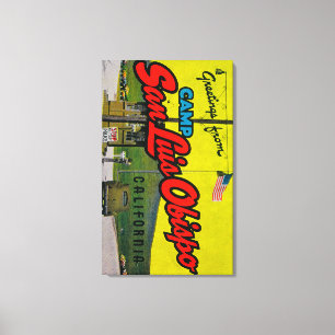 Impressão Em Tela Acampamento San Luis Obispo, Califórnia