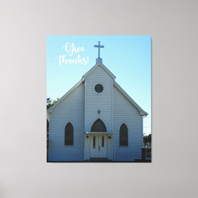 Impressão Em Tela Ação de Graças da Antiga Igreja do País (Frente)