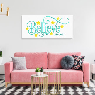 Impressão Em Tela Acreditem-Canvas (Gloss)