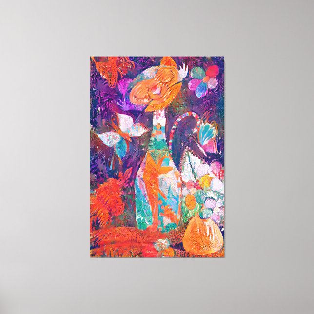 Impressão Em Tela Acrílico KittyQ (Frente)