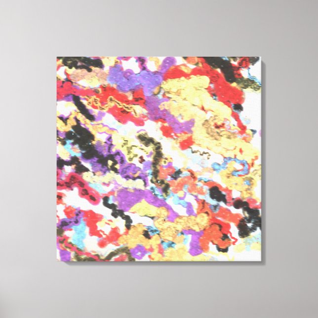 Impressão Em Tela Acrylic Contemporary Painting  (Frente)