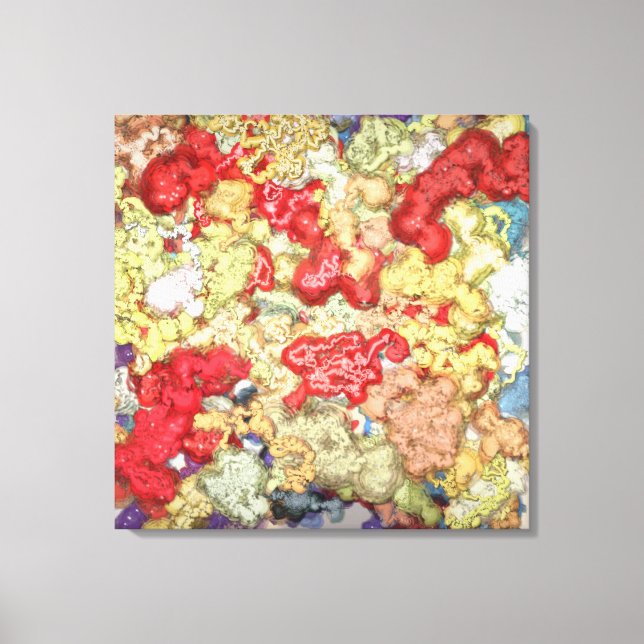 Impressão Em Tela Acrylic Contemporary Painting  (Frente)