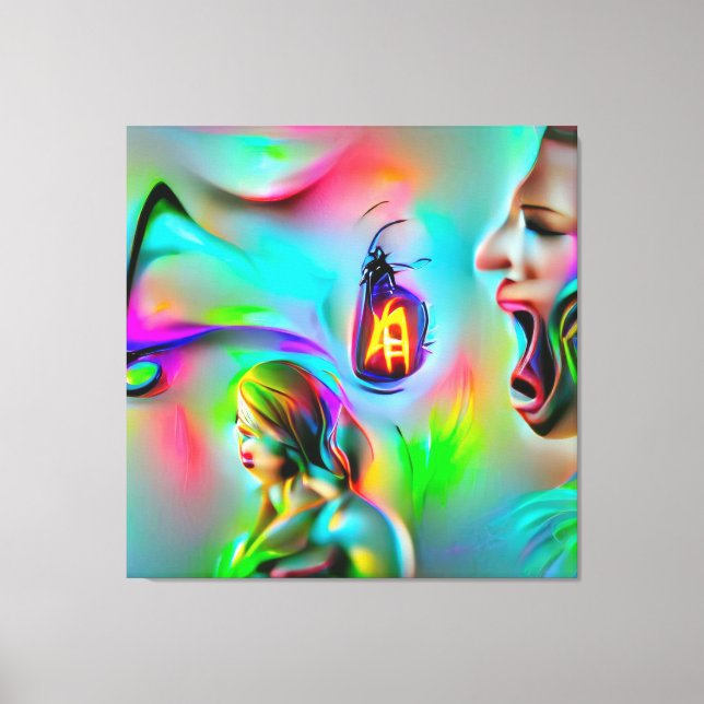 Impressão Em Tela Acusticófobia (Frente)