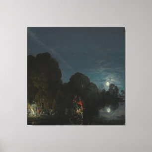 Impressão Em Tela Adam Elsheimer O resto do voo para o Egito