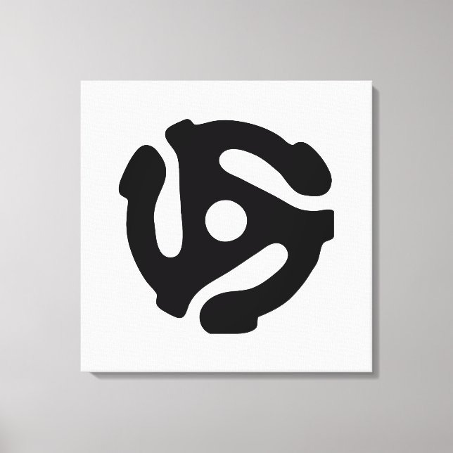 Impressão Em Tela Adaptador de vinilo de 7 polegadas e 45 rpm insere (Frente)