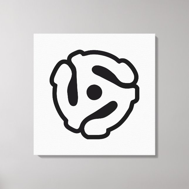 Impressão Em Tela Adaptador de vinilo de 7 polegadas e 45 rpm insere (Frente)