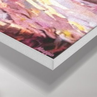 Impressão Em Tela Adere Artéria.Flores Na Luz Da Manhã