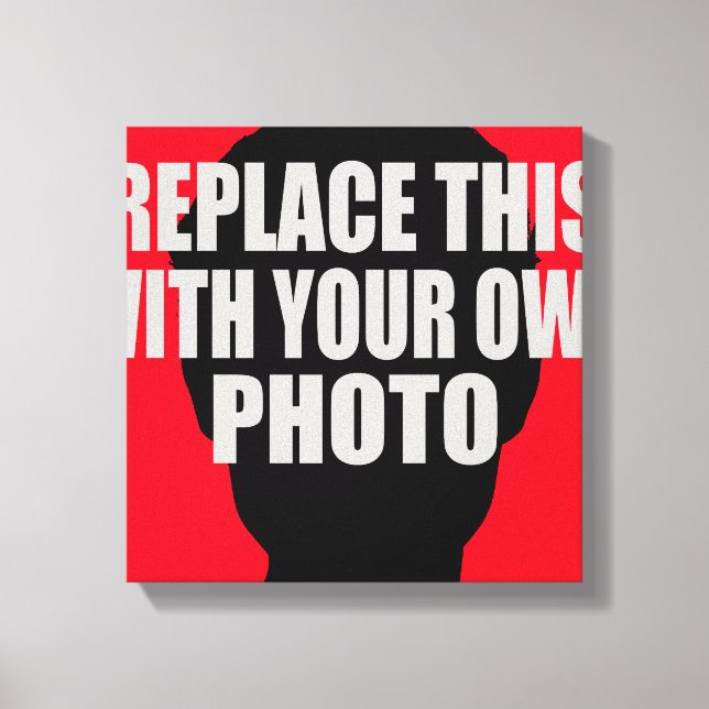 Impressão Em Tela adicionar/carregar a sua própria fotografia (Frente)