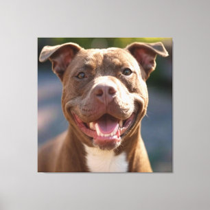 Impressão Em Tela Adicionar Personalização de Foto Bull de Pit