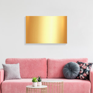 Impressão Em Tela Adicione Envie Sua Foto em Fundo Dourado Elegante