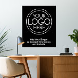 Impressão Em Tela Adicione seu logotipo corporativo moderno minimali<br><div class="desc">Perfeito para uma convenção de escritório ou decoração de escritório, essas peças de canvas são simples em design. Você pode alterar a cor de fundo para corresponder à cor que coordena com o logotipo da sua empresa. As linhas extras podem ser usadas para informações de contato da empresa ou para...</div>