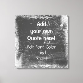 Impressão Em Tela Adicione Sua Própria Cotação! Quadro branco