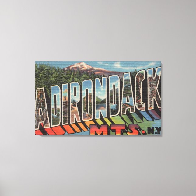 Impressão Em Tela Adirondack Mountain, Nova Iorque (Frente)