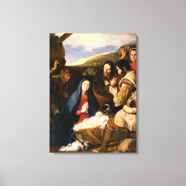 Impressão Em Tela Adoração dos Pastores, 1650 (Frente)