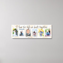 Impressão Em Tela Adoro a vida que construímos juntos 6 xadrezes fot