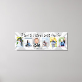 Impressão Em Tela Adoro a vida que construímos juntos 6 xadrezes fot