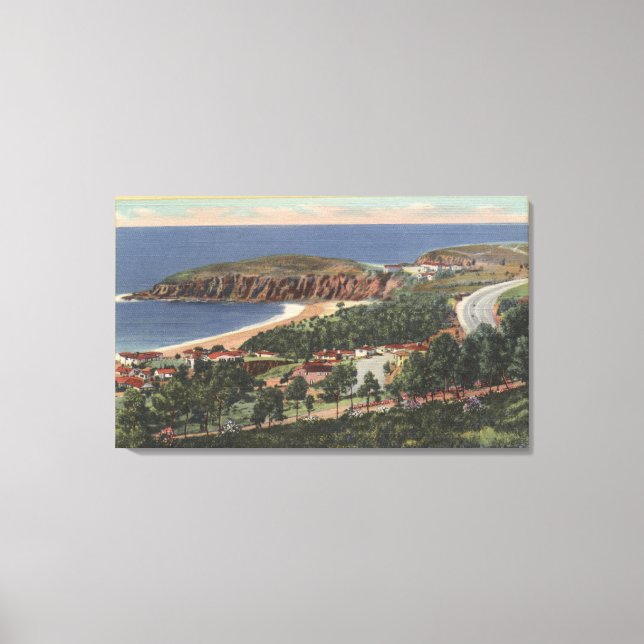 Impressão Em Tela Aéreo da Baía de Emerald (Frente)