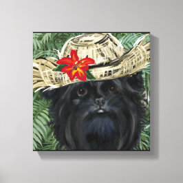 Impressão Em Tela Affenpinscher
