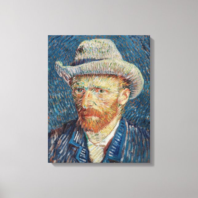 Impressão Em Tela Affiche Auto portrait de Van Gogh (Frente)