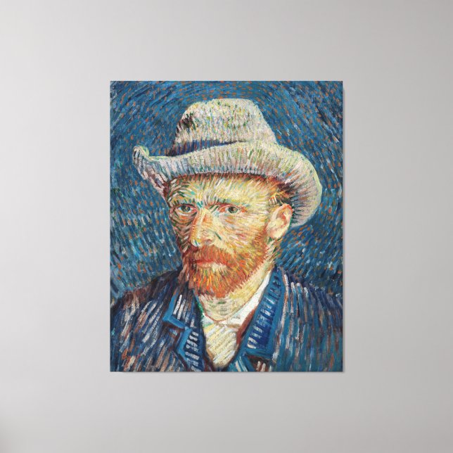 Impressão Em Tela Affiche Auto portrait de Van Gogh (Frente)