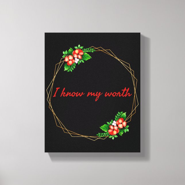 Impressão Em Tela afirmações motivacionais para a vida (Frente)